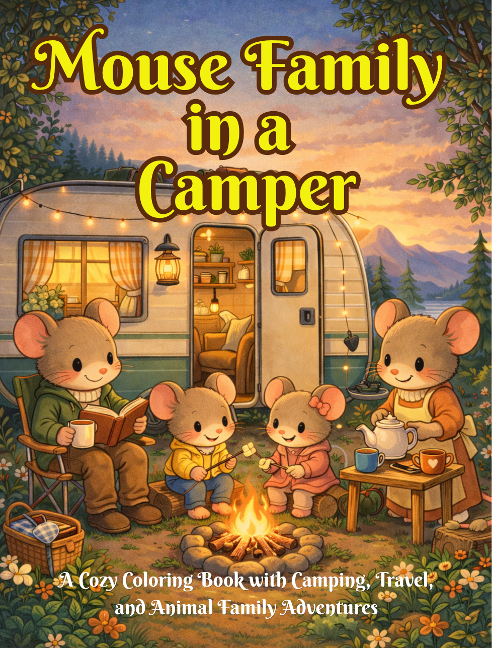 Mouse Family in a Camper 2